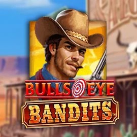 Slots logo of Bulls Eye Bandits from Origins at Spinstein Casino