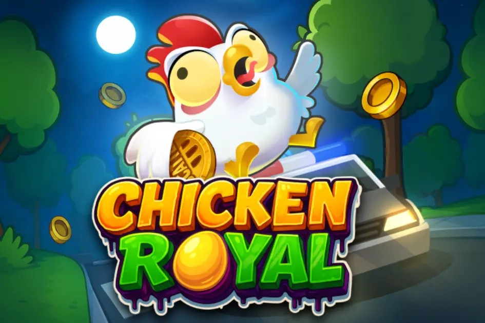 Chicken Royal slot logo by InOut at Spinstein Casino