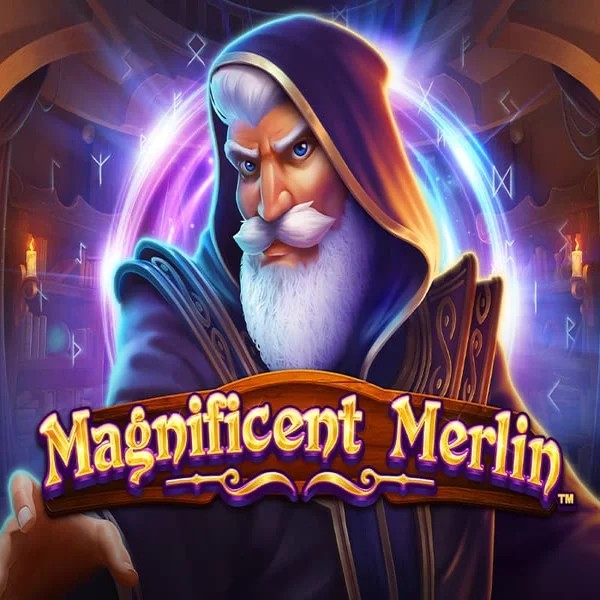 Official Slots logo: Magnificent Merlin by Greentube at Spinstein Casino