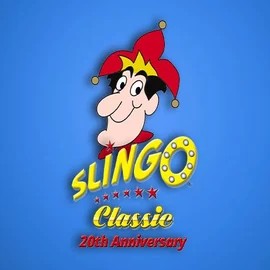 Slingo Classic 20th Anniversary slot logo by Slingo at Spinstein Casino